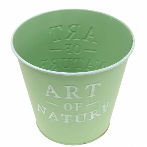 Artikel Blomkruka zink Art of Nature mintgrön Ø17,5cm H15cm