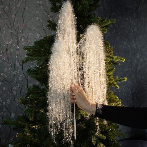 Artikel Konstgjord vintergren i vitt med snöig, frostad look, 70 cm