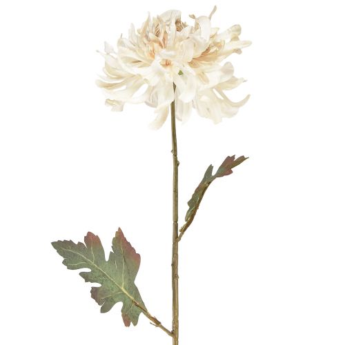Krysantemum Konstgjorda Dekorativa Blommor Kräm L72cm 2st