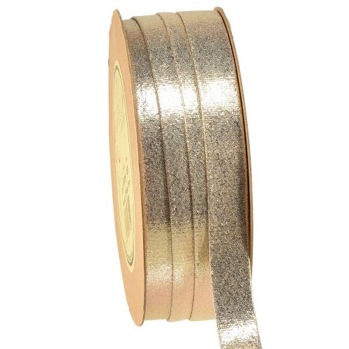 Floristik24 Dekorativt band guld metalliskt dekorativt band smyckesband W15mm L15m