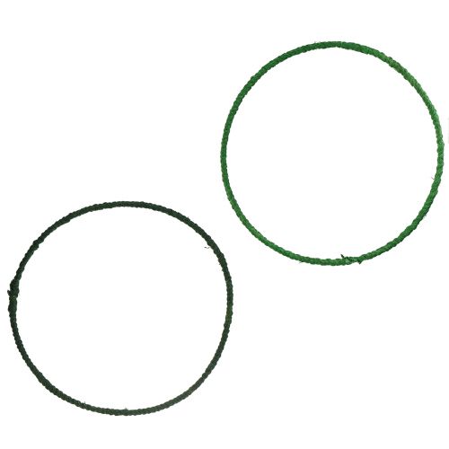 Dekorativ ring jute dekorationsögla grön mörkgrön Ø30cm 4st