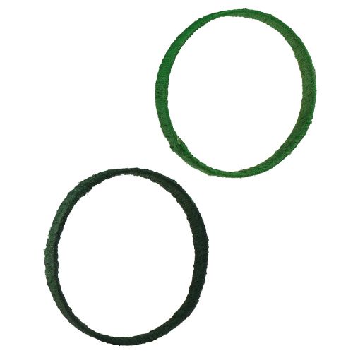 Artikel Dekorativ ring jute dekorationsögla grön mörkgrön 4cm Ø30cm 2st