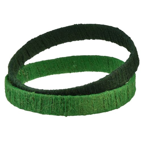 Artikel Dekorativ ring jute dekorationsögla grön mörkgrön 4cm Ø30cm 2st