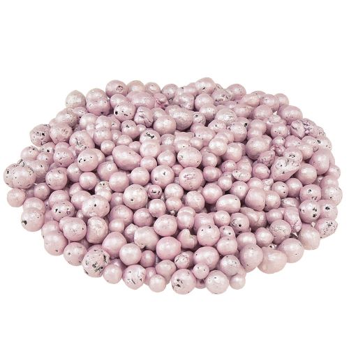 Artikel Briljanta dekorativa pärlor 4mm - 8mm lergranulat rosa 1l