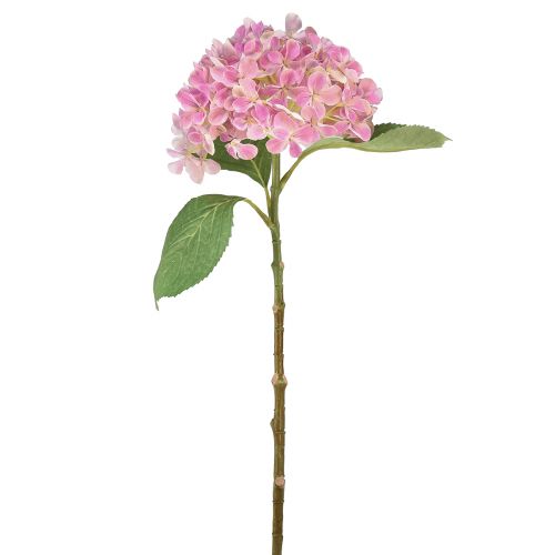 Artikel Hortensia konstgjord rosa konstgjord blomma rosa Ø15,5cm 45cm