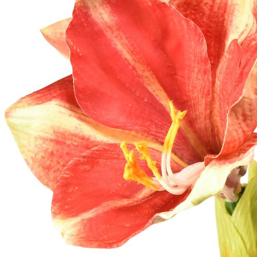 Artikel Konstgjord Amaryllis Rosa och Kräm – Stor stjälkblomma 76cm