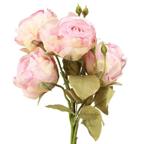 Konstgjorda rosor konstgjorda rosor sidenblommor rosa L44cm 4 st