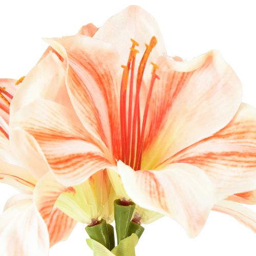 Artikel Konstgjord riddarstjärna Konstgjorda blommor Vit Röd Orange Amaryllis 40cm 3st