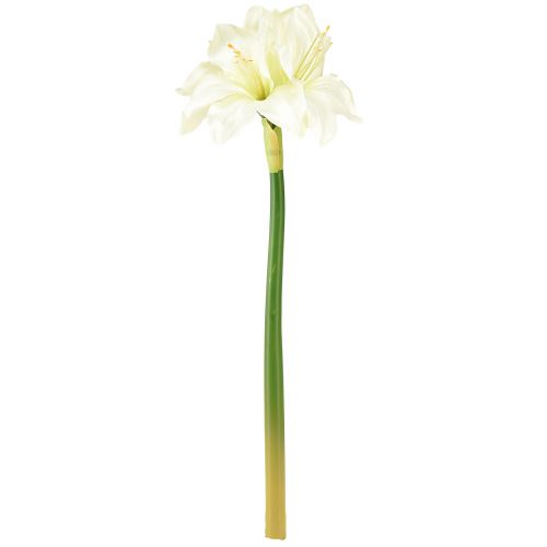 Artikel Konstgjord riddarstjärna som riktiga konstgjorda blommor vit amaryllis 40cm 3st