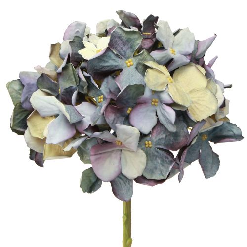 Konstgjorda blommor i blå hortensia stor Ø15cm L58cm 2st