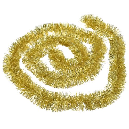 Artikel Glamorös Golden Tinsel Garland 270cm – Perfekt för festliga och eleganta dekorationer