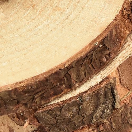 Artikel Miniträdskiva med bark naturträdekor Ø8-9cm 9st