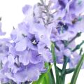Floristik24 Konstgjord hyacint i kruka sjögräs blå lila 16/17cm 2st