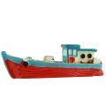 Floristik24 Dekorativ båtbåt blåröd maritim bordsdekoration 5cm 8st