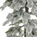 Floristik24 Konstgjord julgran Smal snötäckt vinterdekoration H180cm