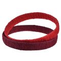 Floristik24 Dekorativ ring jute dekorationsögla röd mörkröd 4cm Ø30cm 2st