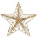 Floristik24 Star Jute Natural Rustik Julstjärna 30cm 4st